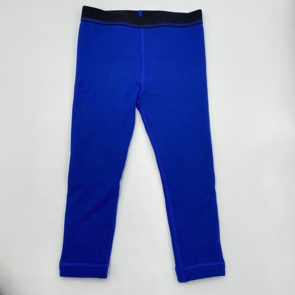 LL Bean Youth Blue Baselayer Fleece Pull On Pants Size 4 - Picture 1 of 4